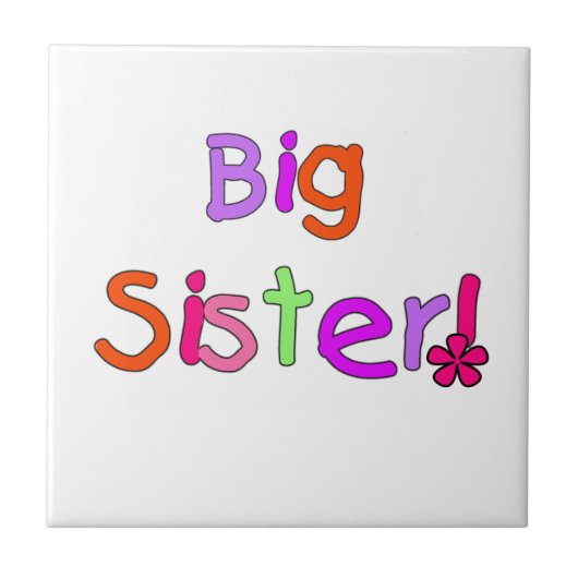 Big Sister Gifts Tegeltje (Voorkant)