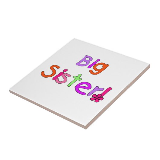 Big Sister Gifts Tegeltje (Zijkant)