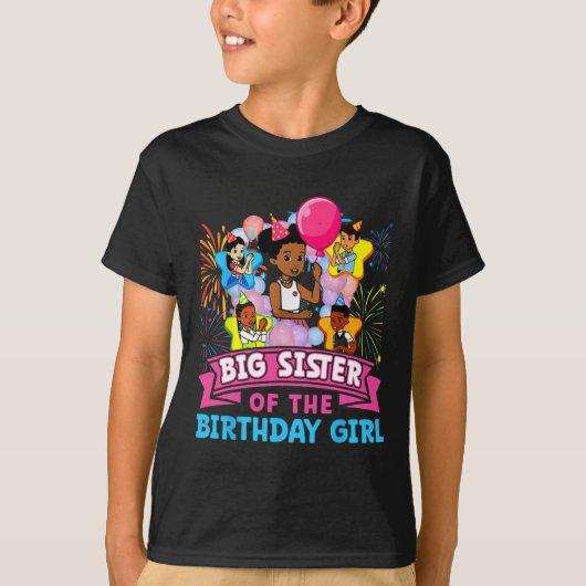 Big Sister Gracie's Corner Birthday Dolls Schattig T-shirt (Voorkant)