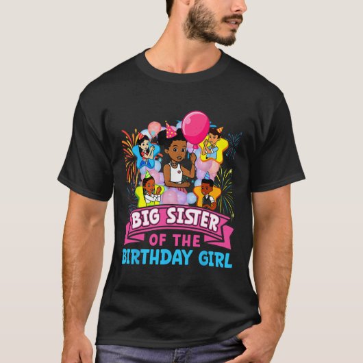 Big Sister Gracie's Corner Birthday Dolls Schattig T-shirt (Voorkant)