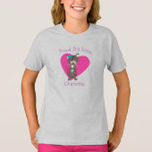 Big Sister Gray Cat Personalized T-Shirt (Voorkant)