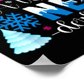 Big Sister In A Winter Onederland Bday Girl Sweet  Poster (Hoek)