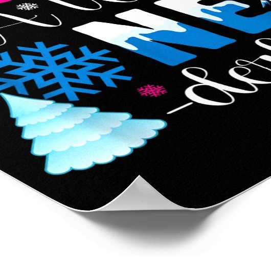 Big Sister In A Winter Onederland Bday Girl Sweet  Poster (Hoek)