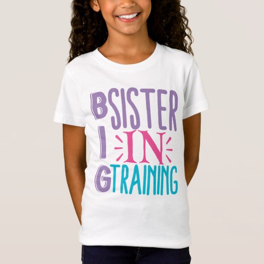Big Sister in Opleiding - Big Sister onthult T-shirt (Voorkant)