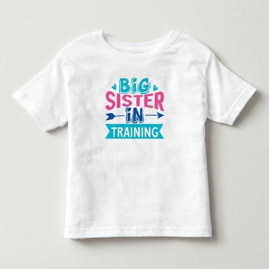 Big Sister in Training - Big Sister kondiging Kinder Shirts (Voorkant)