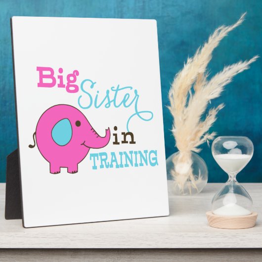 Big Sister in Training Elephant Fotoplaat (Zijkant)