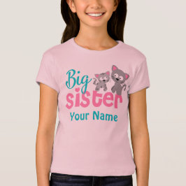 Big Sister Kitty Cat Aangepast Shirt
