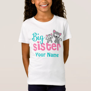 Big Sister Kitty Cat Aangepast Shirt