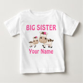 Big Sister Koe gepersonaliseerde T-shirts (Voorkant)