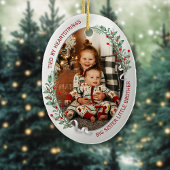 Big Sister Little Brother 2 foto's Warm Quote Keramisch Ornament