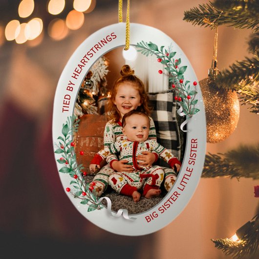Big Sister Little Brother Classic Warm Quote Keramisch Ornament