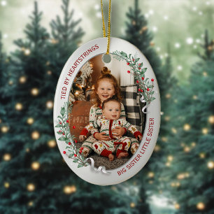 Big Sister Little Brother Classic Warm Quote Ornam Ornament
