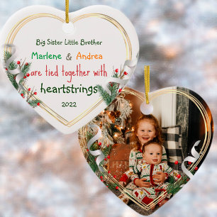 Big Sister Little Brother Photo Gold Lijst - Aange Ornament
