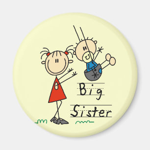 Big Sister Little Brother T-shirts en cadeautjes Magneet