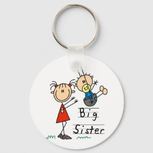 Big Sister Little Brother T-shirts en cadeautjes Sleutelhanger