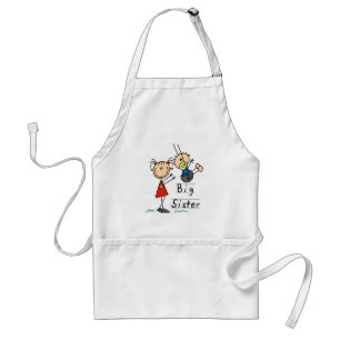 Big Sister Little Brother T-shirts en cadeautjes Standaard Schort