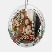 Big Sister Little Brother Warm Quotes Silver Lijst Keramisch Ornament (Links)