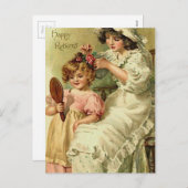 Big Sister Little Sister Feestdagenkaart (Voorkant / Achterkant)