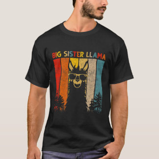 Big Sister Llama Lover voor Mannen vrouwen T-shirt