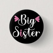 Big Sister, Lovely Ronde Button 3,2 Cm (Voorkant)