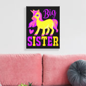 Big Sister Magical Unicorn Canvas Afdruk (Insitu (Woonkamer))