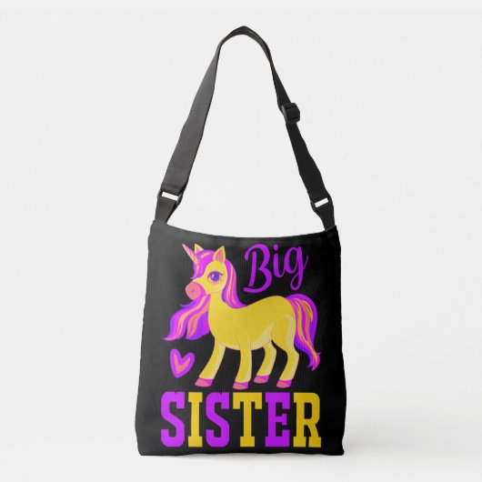 Big Sister Magical Unicorn Crossbody Tas (Voorkant)