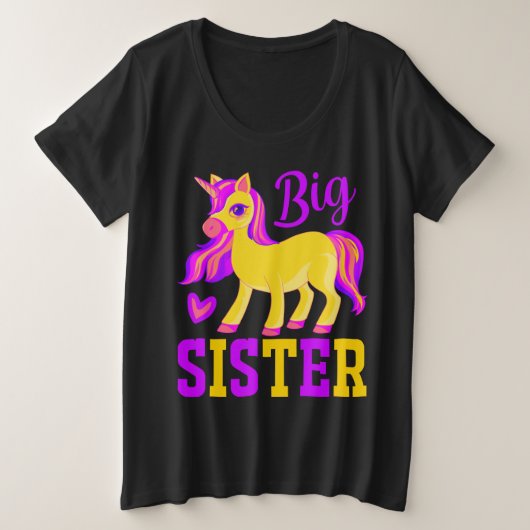 Big Sister Magical Unicorn Grote Maat T-shirt
