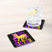 Big Sister Magical Unicorn Kartonnen Onderzetters (Insitu)