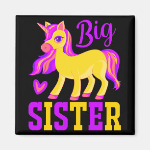 Big Sister Magical Unicorn Magneet