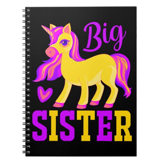 Big Sister Magical Unicorn Notitieboek (Voorkant)
