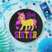 Big Sister Magical Unicorn Papieren Bordje (Feest)