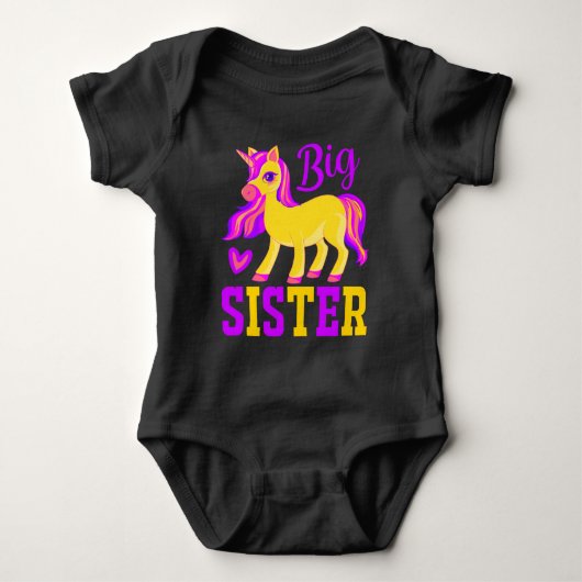 Big Sister Magical Unicorn Romper (Voorkant)