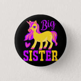 Big Sister Magical Unicorn Ronde Button 3,2 Cm