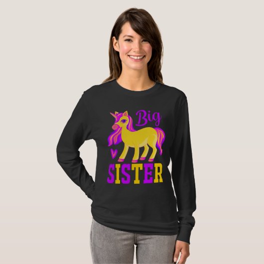 Big Sister Magical Unicorn T-shirt (Voorkant volledig)