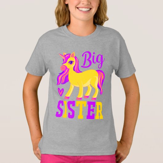 Big Sister Magical Unicorn T-shirt (Voorkant)