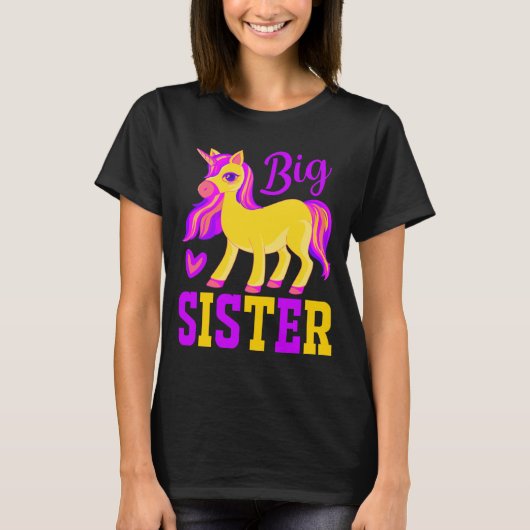 Big Sister Magical Unicorn T-shirt (Voorkant)