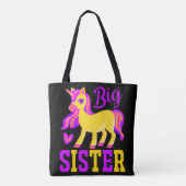 Big Sister Magical Unicorn Tote Bag (Achterkant)