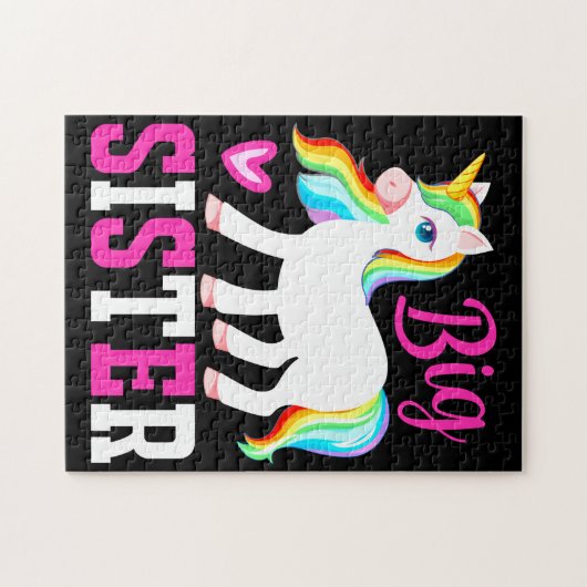 Big Sister Magical Unicorn w. Rainbow Mane & Tail Legpuzzel (Horizontaal)