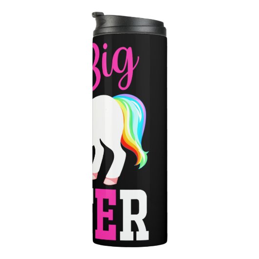 Big Sister Magical Unicorn w. Rainbow Mane & Tail Thermosbeker (Geroteerd rechts)