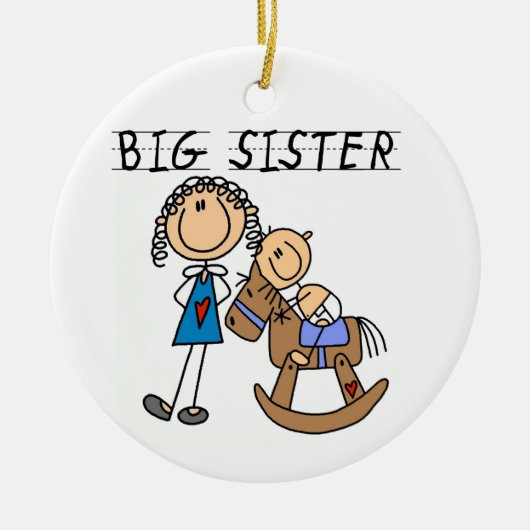 Big Sister met Baby Brother Gifts Keramisch Ornament (Voorkant)