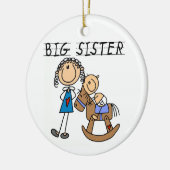 Big Sister met Baby Brother Gifts Keramisch Ornament (Links)