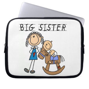 Big Sister met Baby Brother Gifts Laptop Sleeve