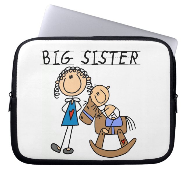 Big Sister met Baby Brother Gifts Laptop Sleeve (Voorkant)
