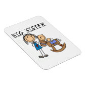 Big Sister met Baby Brother Gifts Magneet (Rechterzijde)