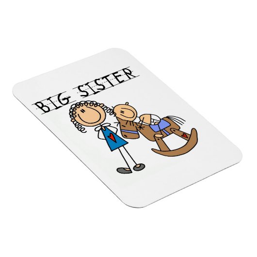 Big Sister met Baby Brother Gifts Magneet (Rechterzijde)