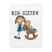 Big Sister met Baby Brother Gifts Magneet (Verticaal)