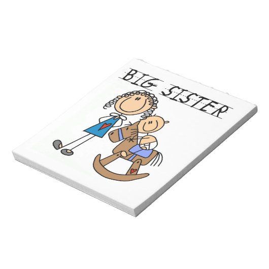 Big Sister met Baby Brother Gifts Notitieblok (Linkerzijde)