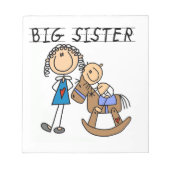 Big Sister met Baby Brother Gifts Notitieblok (Voorkant)