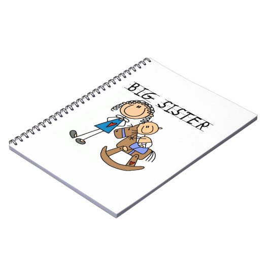 Big Sister met Baby Brother Gifts Notitieboek (Linkerzijde)