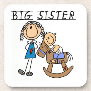Big Sister met Baby Brother Gifts Onderzetter